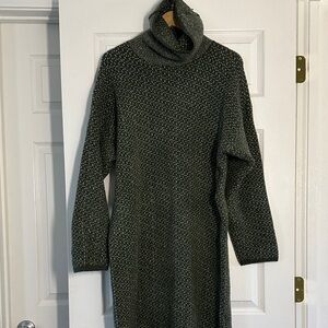 Madewell Dark Green Turtleneck Sweater
